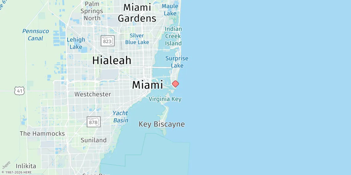 Map preview for Miami Harbor Entrance