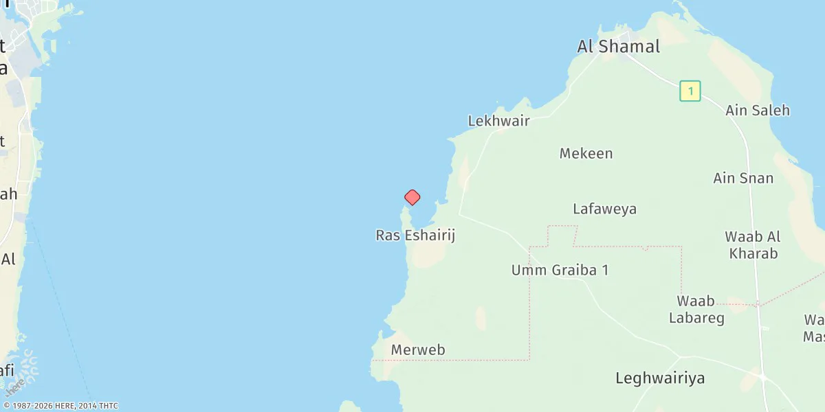Map preview for Ras ' Ushayriq