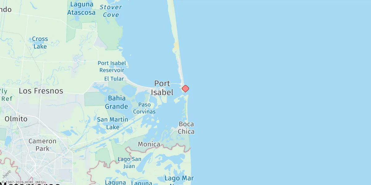 Map preview for Padre Island (South End)