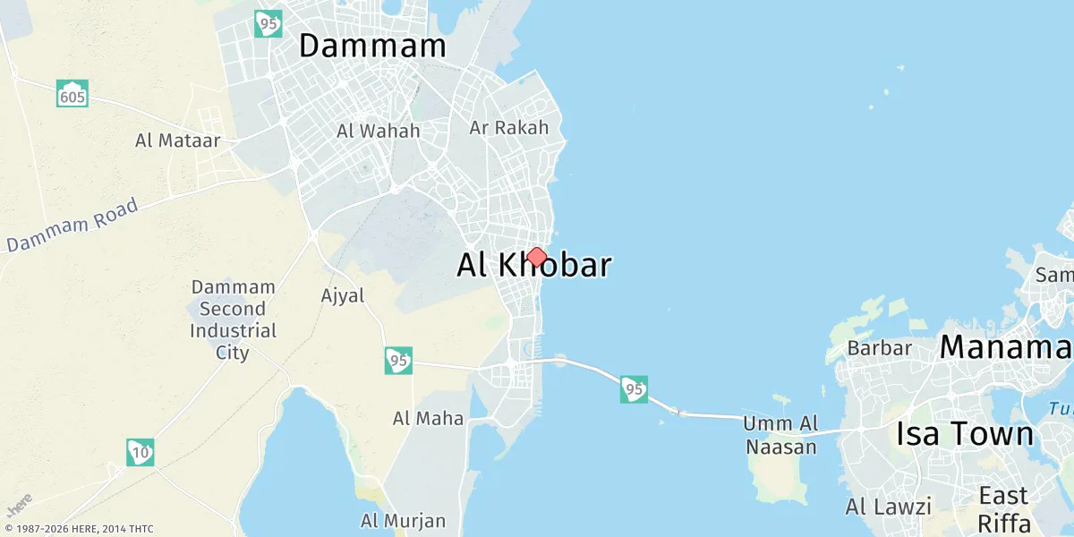 Map preview for Al Khubar