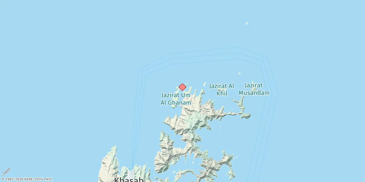 Map preview for Khawr Al Quway