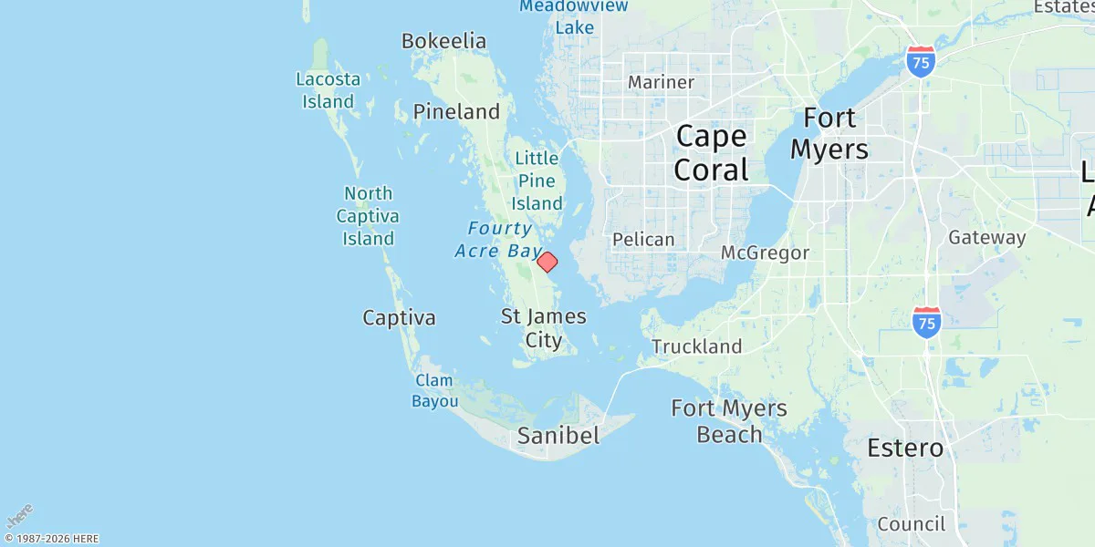 Map preview for Tropical Homesites Landing, Pine Island