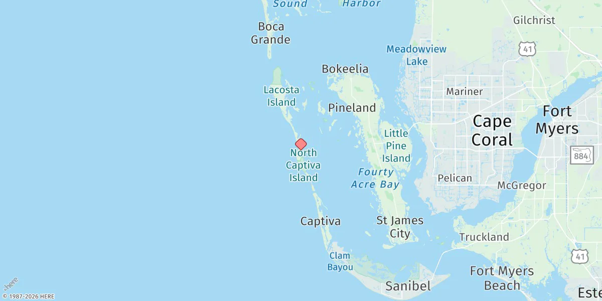 Map preview for North Captiva Island