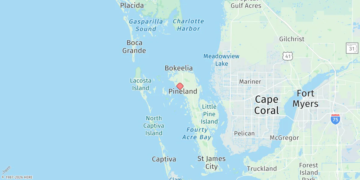 Map preview for Pineland, Pine Island