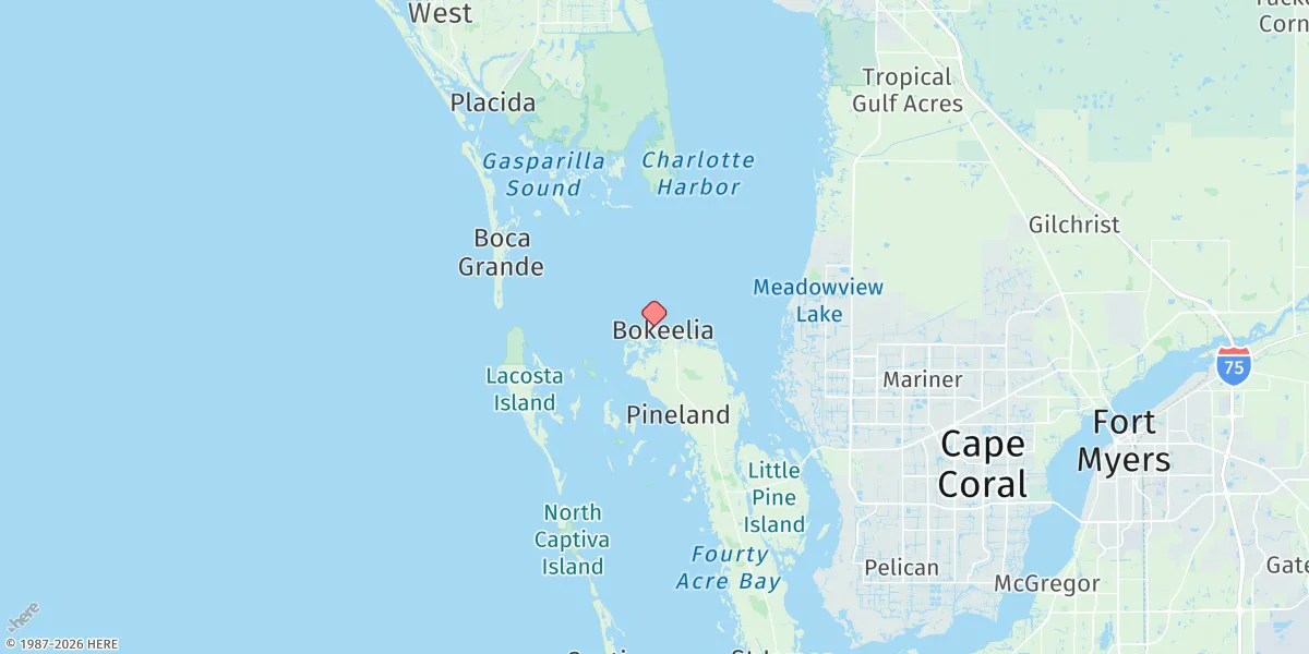 Map preview for Bokeelia, Charlotte Harbor