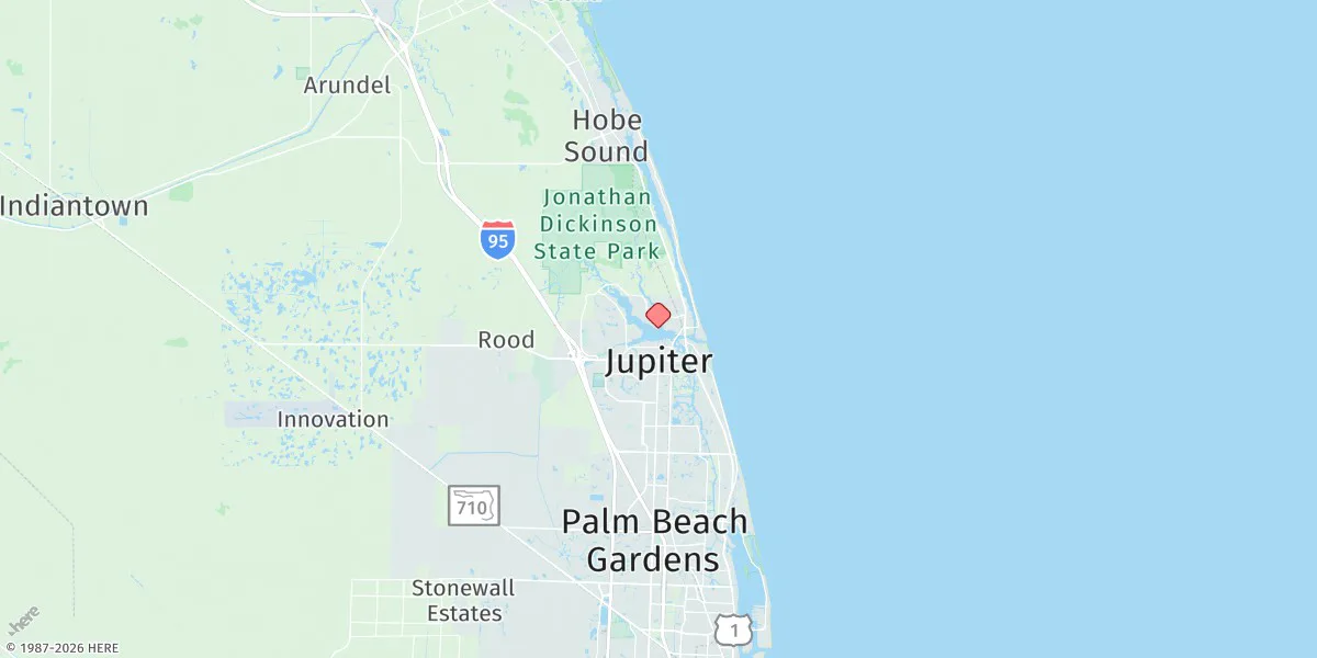 Map preview for Tequesta, North Fork Entrance