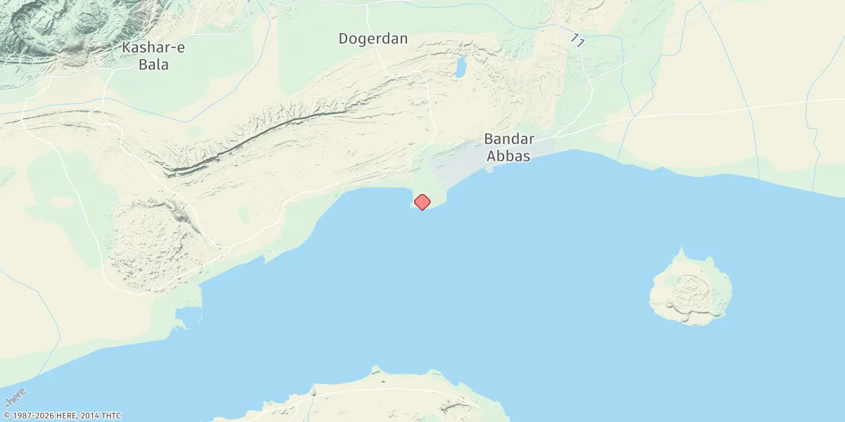Map preview for Bandar-e Shahid Bahonar