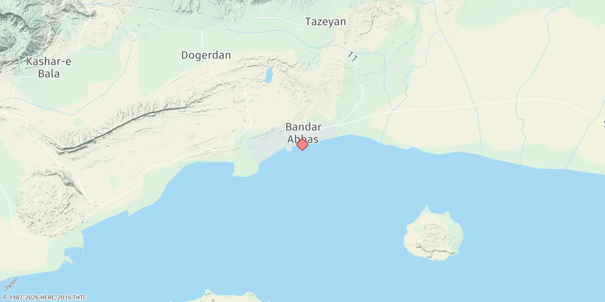 Map preview for Bandar Abbas