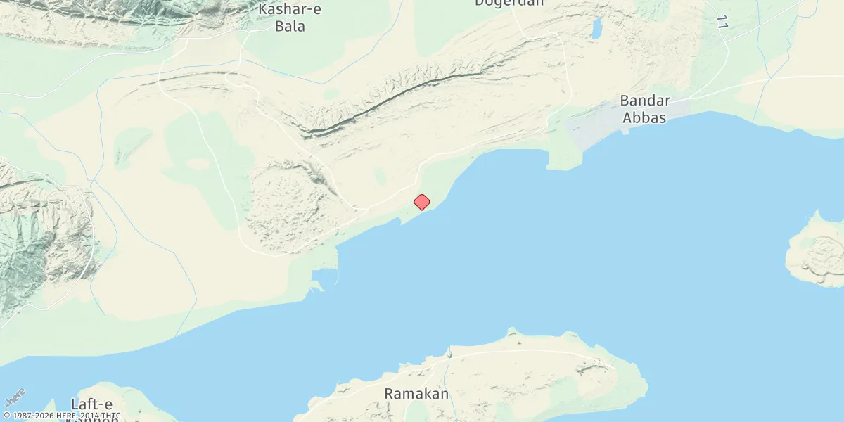 Map preview for Bandar-e Shahid Rajai