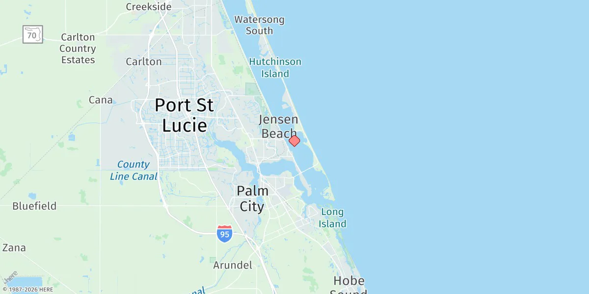 Map preview for Jensen Beach