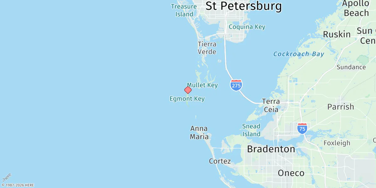Map preview for Egmont Key, Egmont Channel