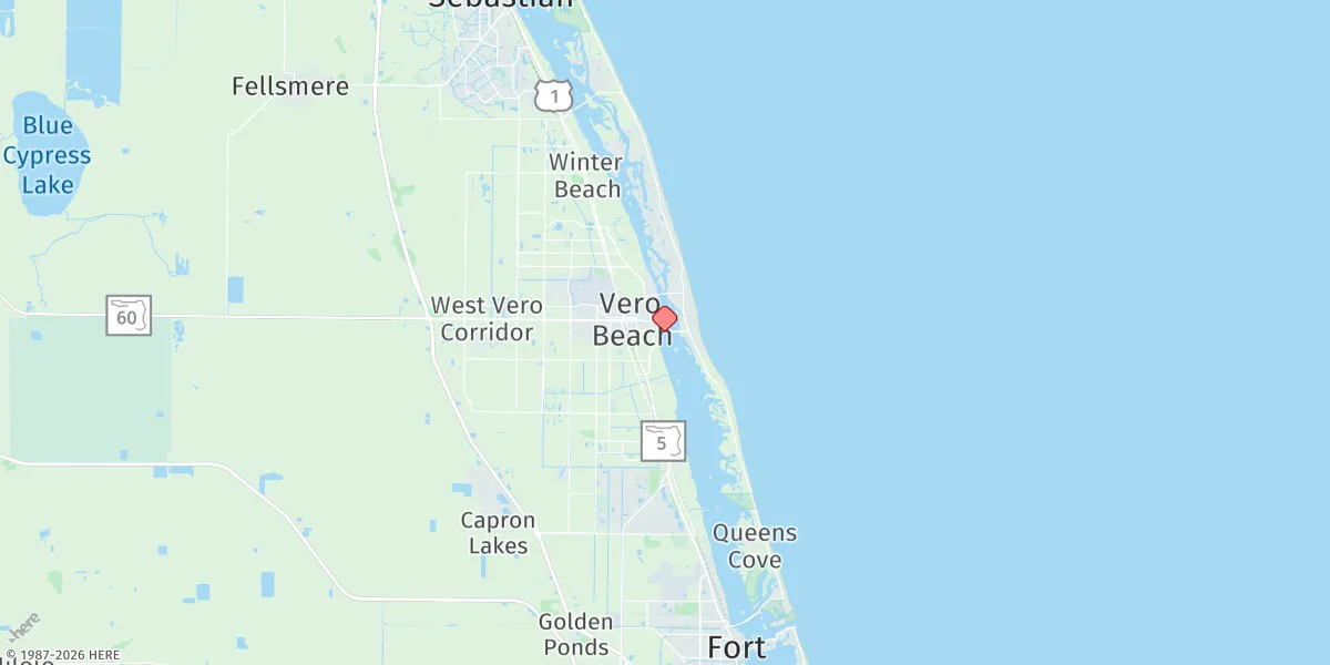 Map preview for Vero Beach