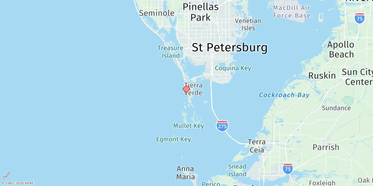 Map preview for Pass-a-grille Beach