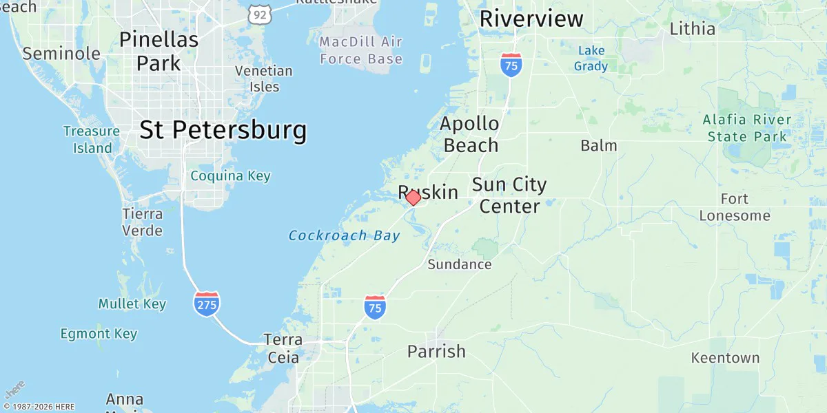 Map preview for Little Manatee River, Us 41 Bridge