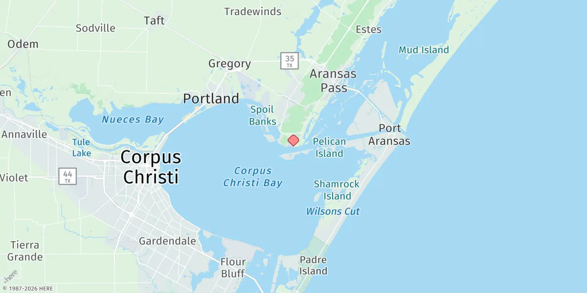Map preview for Port Ingleside, Corpus Christi Bay