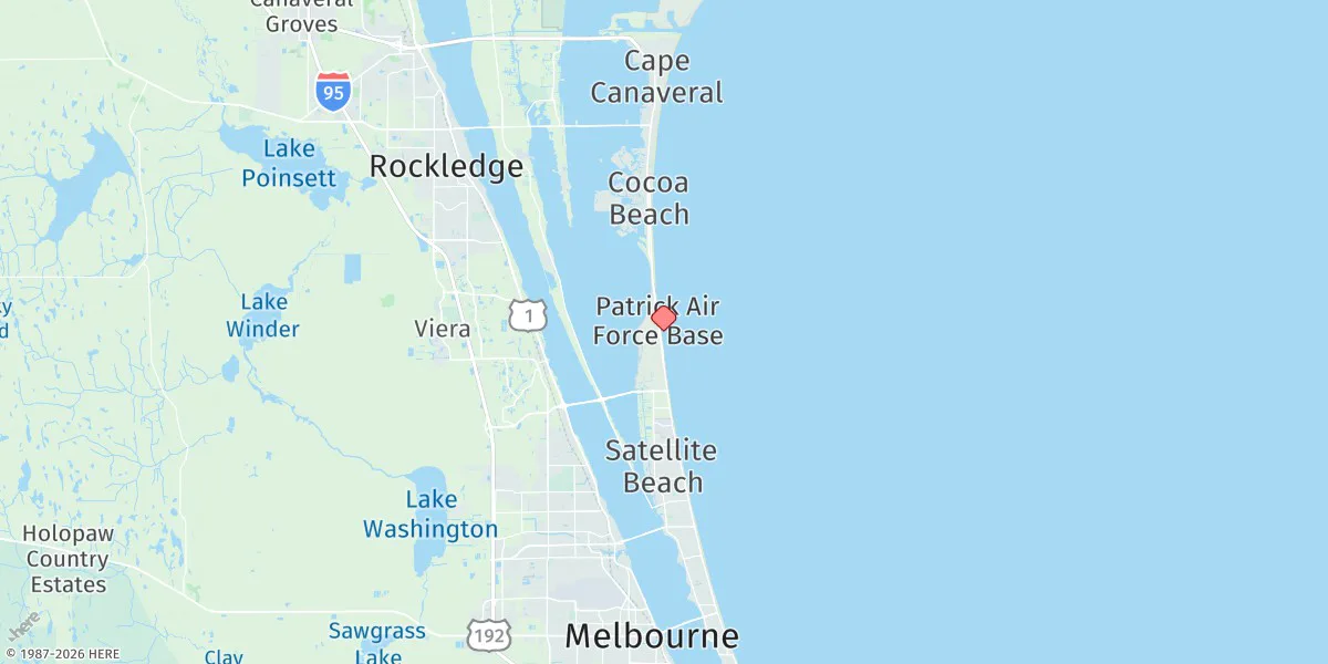 Map preview for Patrick Air Force Base