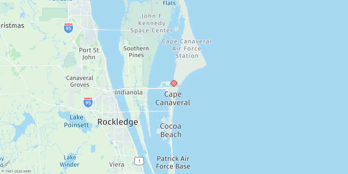 Map preview for Canaveral Harbor Entrance