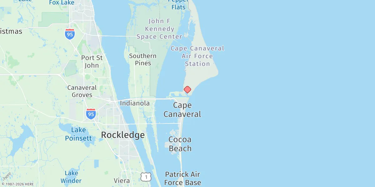 Map preview for Port Canaveral (Trident Pier)