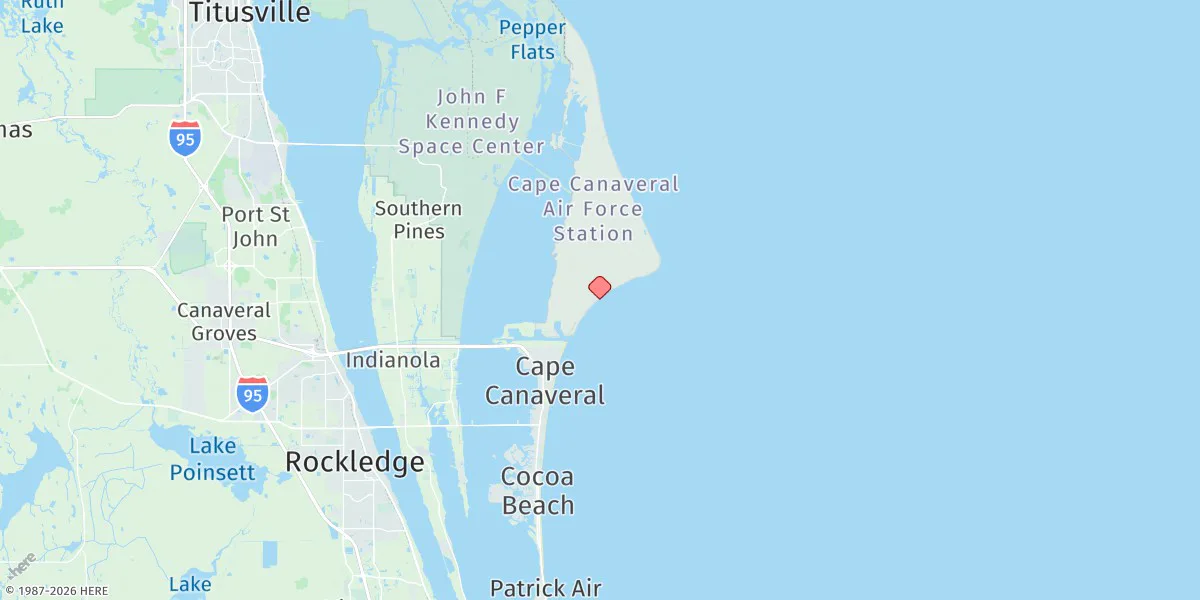 Map preview for Cape Canaveral
