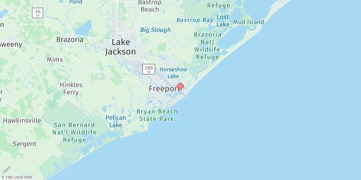 Map preview for Freeport Harbor