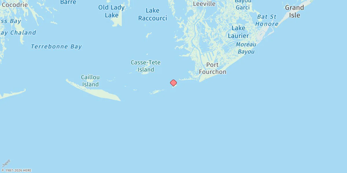 Map preview for East Timbalier Island, Timbalier Bay