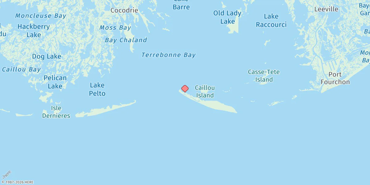 Map preview for Timbalier Island, Timbalier Bay