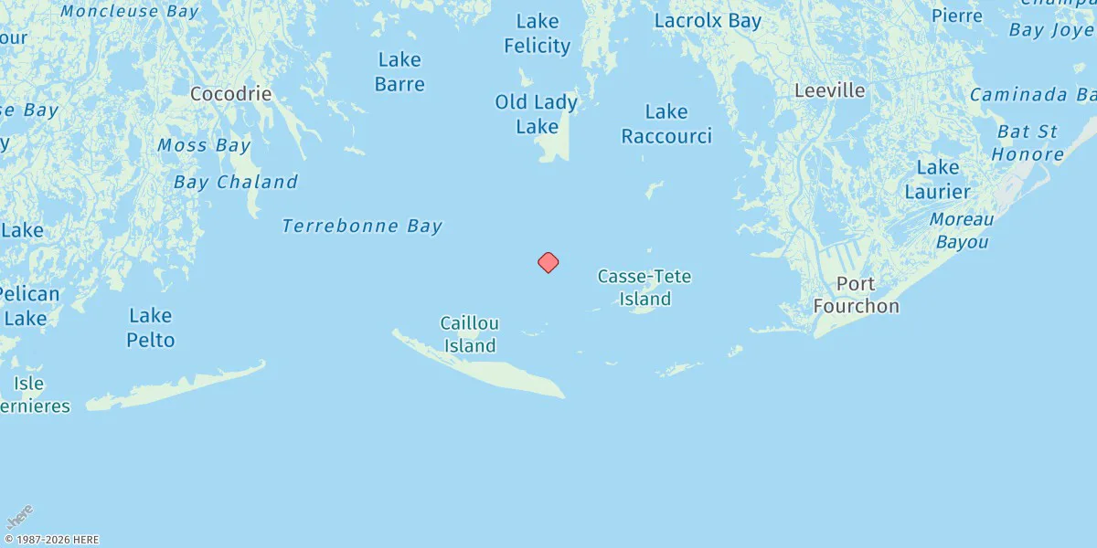 Map preview for Pelican Islands, Timbalier Bay