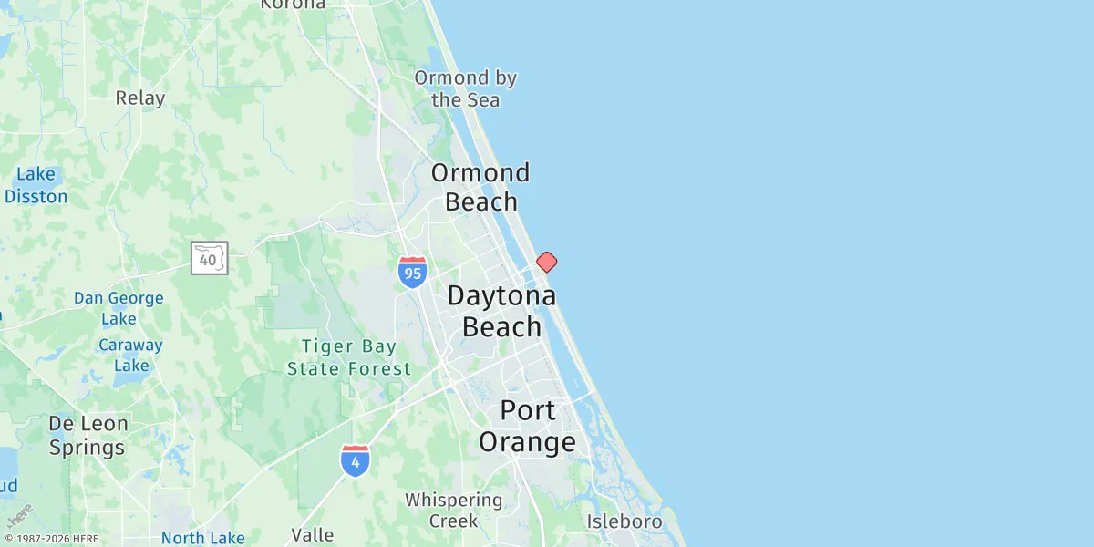 Map preview for Daytona Beach (Ocean)