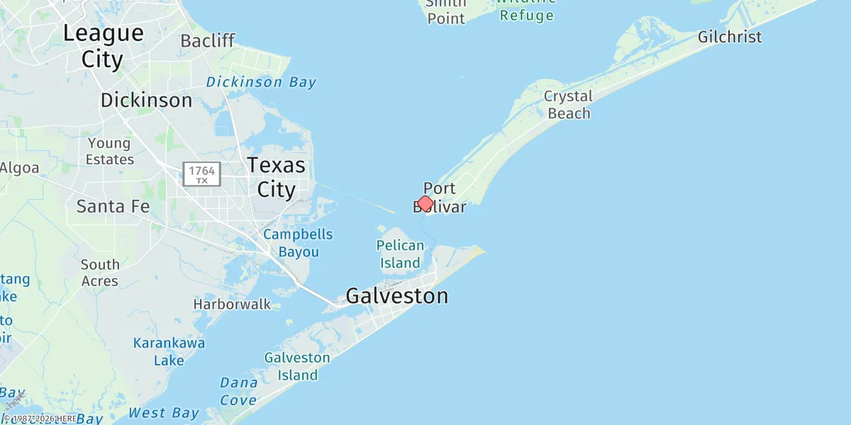 Map preview for Port Bolivar