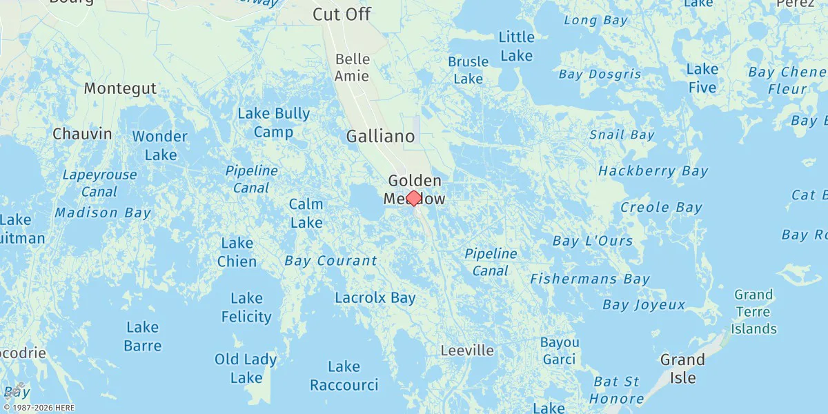 Map preview for Golden Meadow, Plaisance Canal