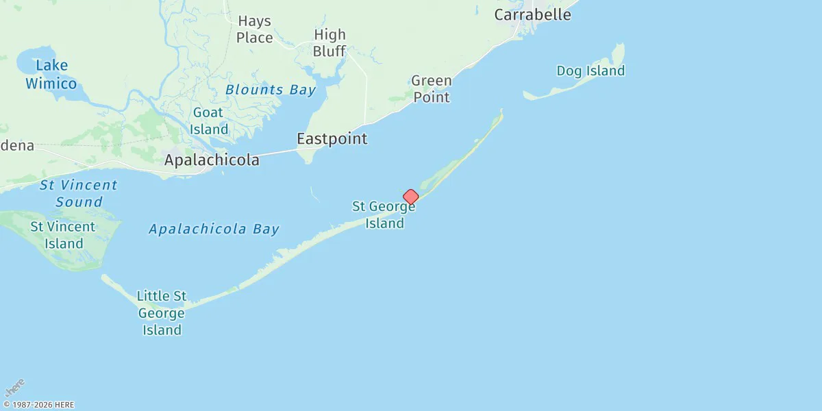 Map preview for St. George Island, East End