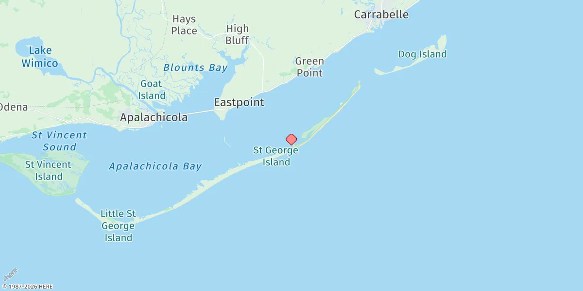 Map preview for St. George Island, Rattlesnake Cove