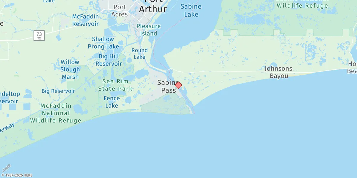 Map preview for Sabine Pass