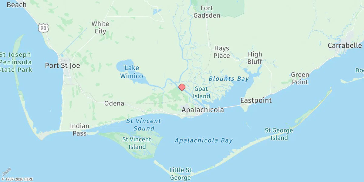 Map preview for Apalachicola River (A&n Rr Bridge)