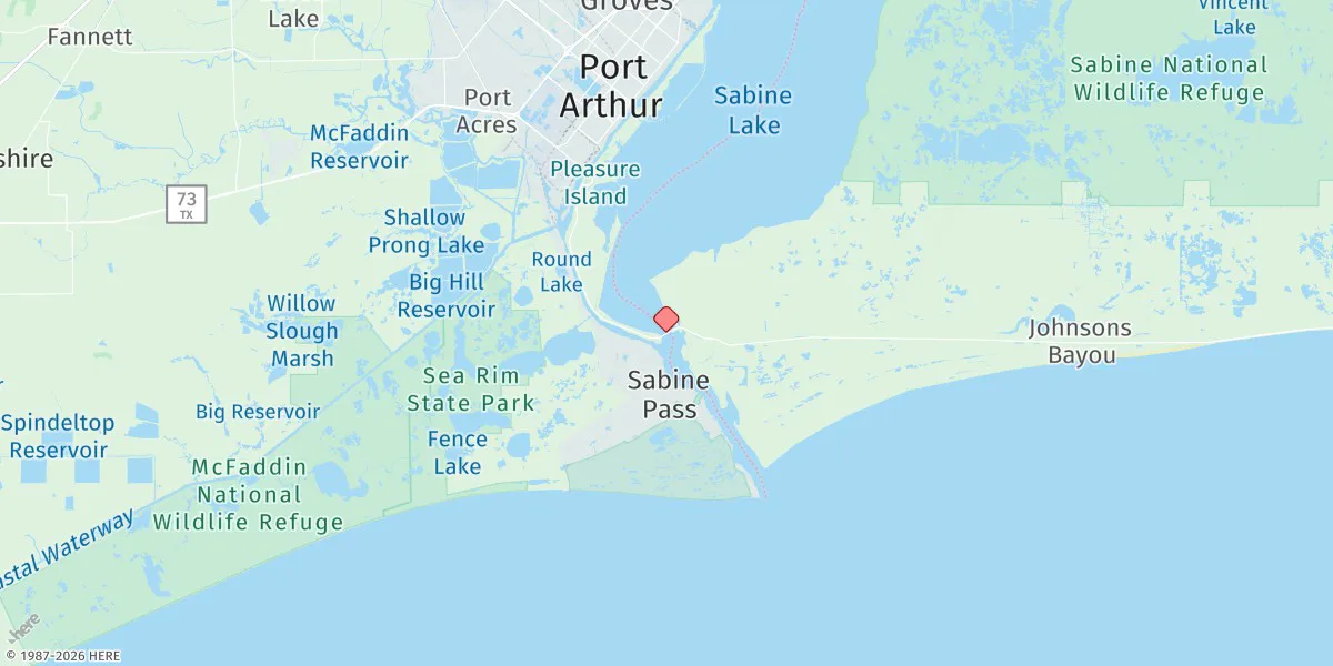 Map preview for Mesquite Point, Sabine Pass