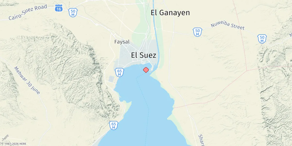 Map preview for Suez (As Suways)