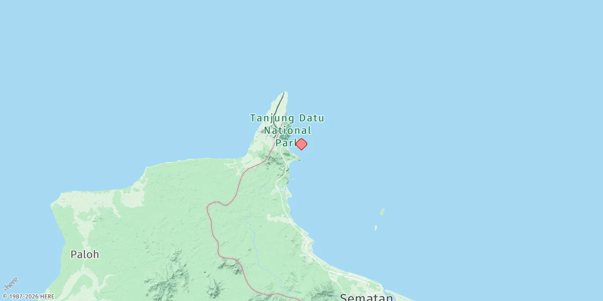 Map preview for Tanjung Serabang