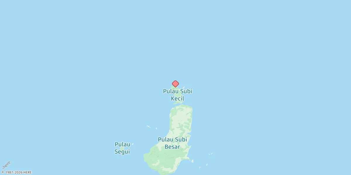 Map preview for Pulau Subi Kecil