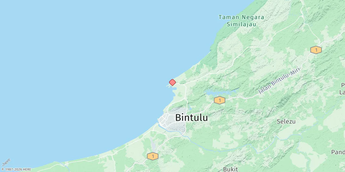 Map preview for Pelabuhan Bintulu