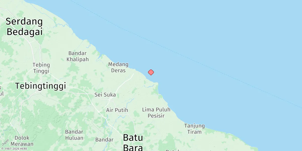 Map preview for Pelabuhan Kualatanjung