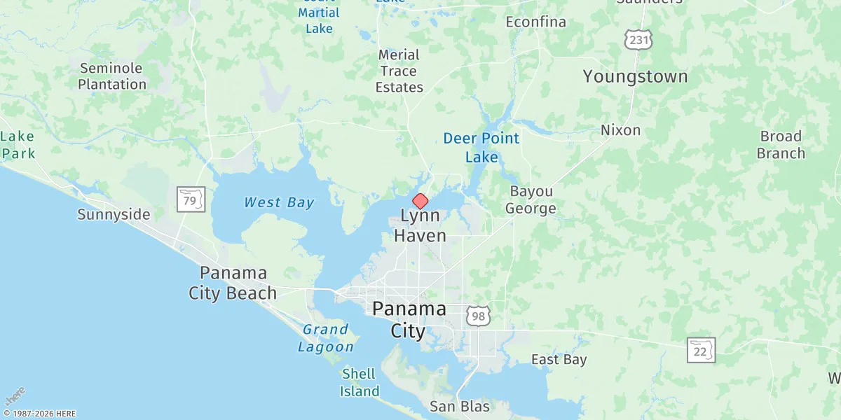 Map preview for Lynn Haven, North Bay