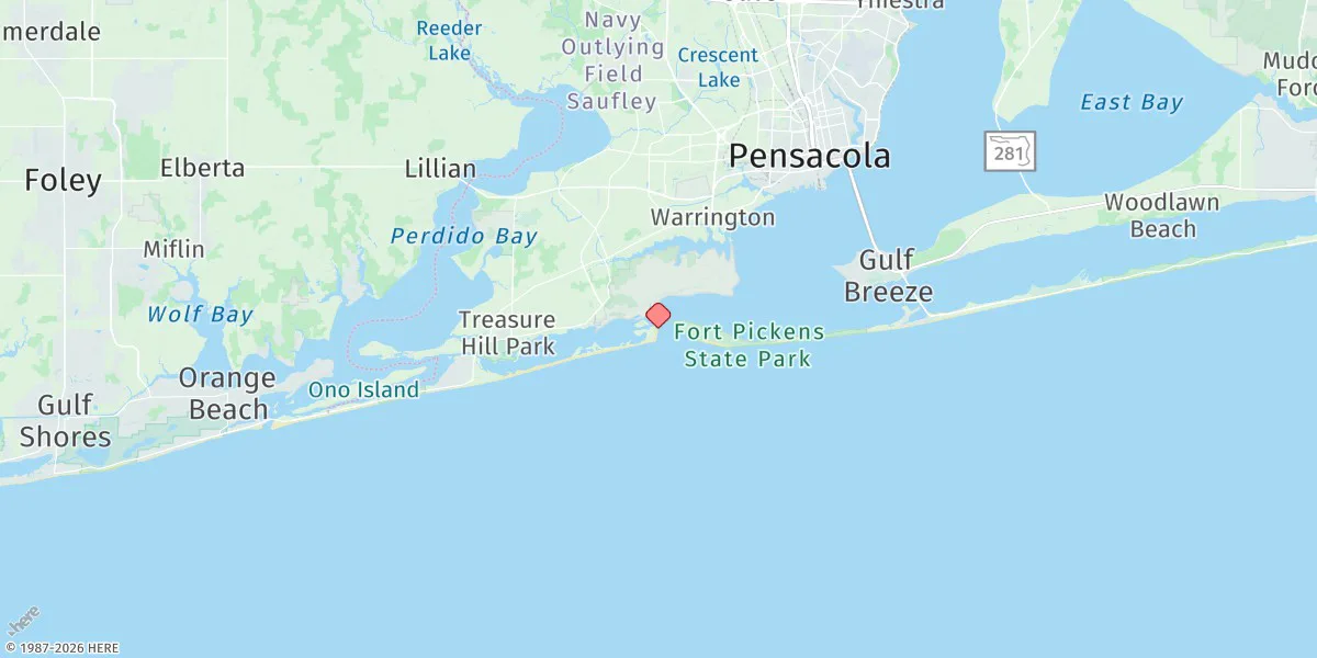 Map preview for Fort Mcree Breakwater