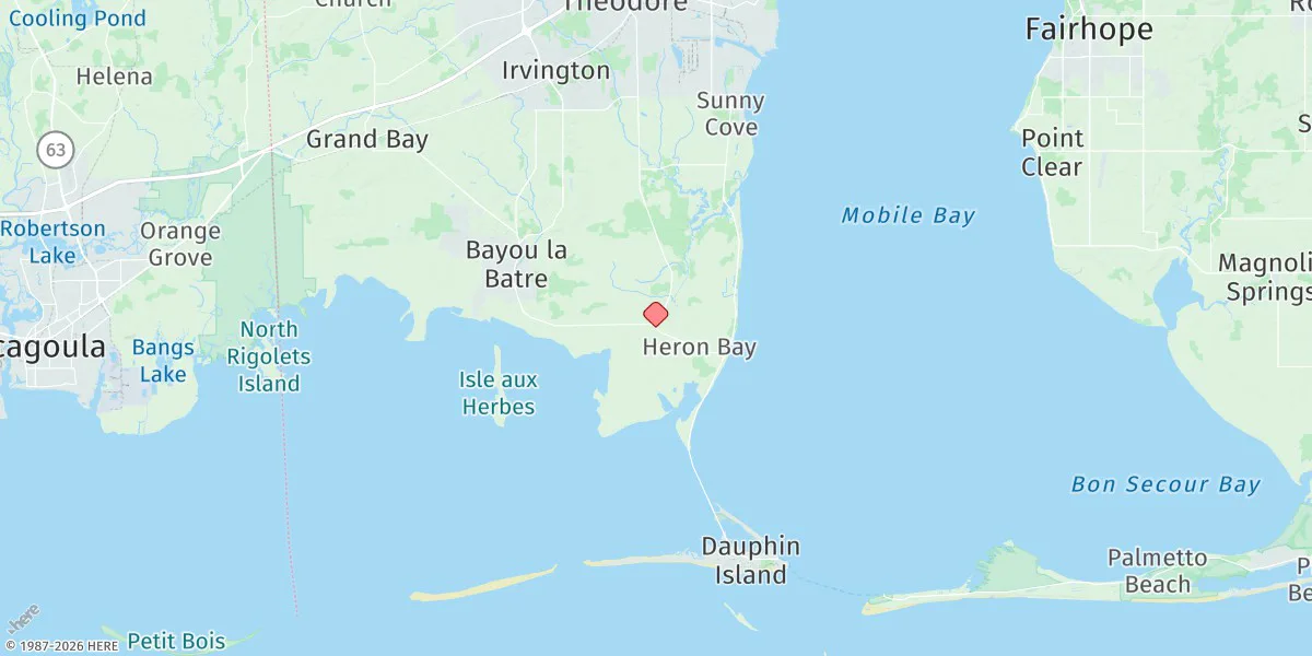 Map preview for West Fowl River, Hwy 188 Bridge