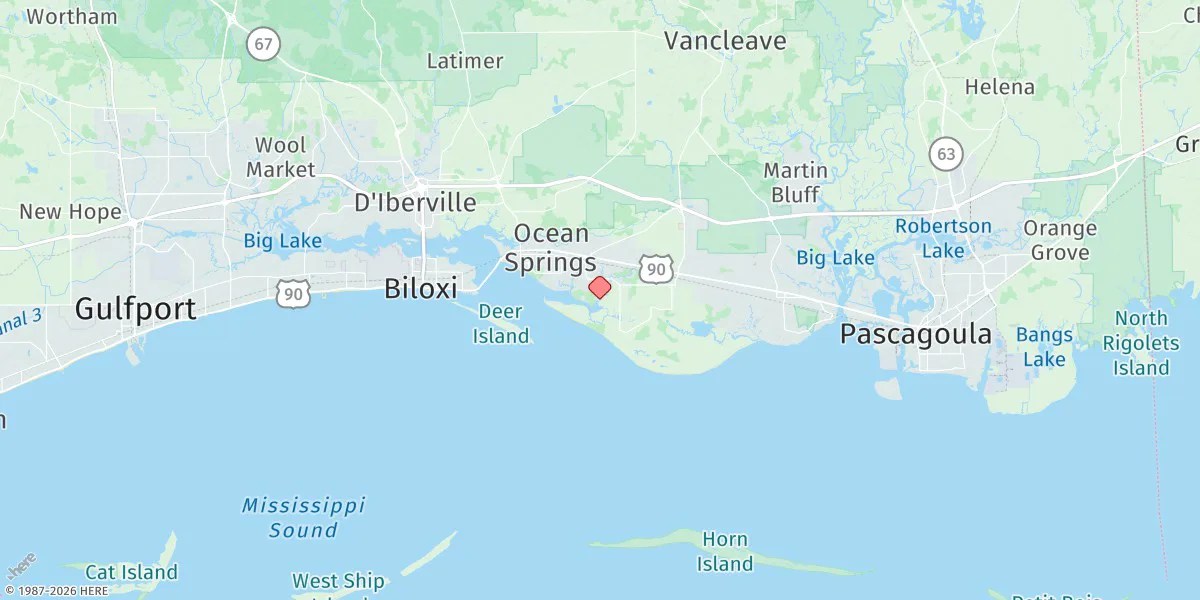 Map preview for Hollingsworth Point, Davis Bayou