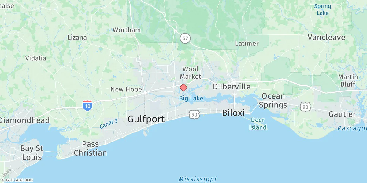 Map preview for Biloxi River (Lower End)