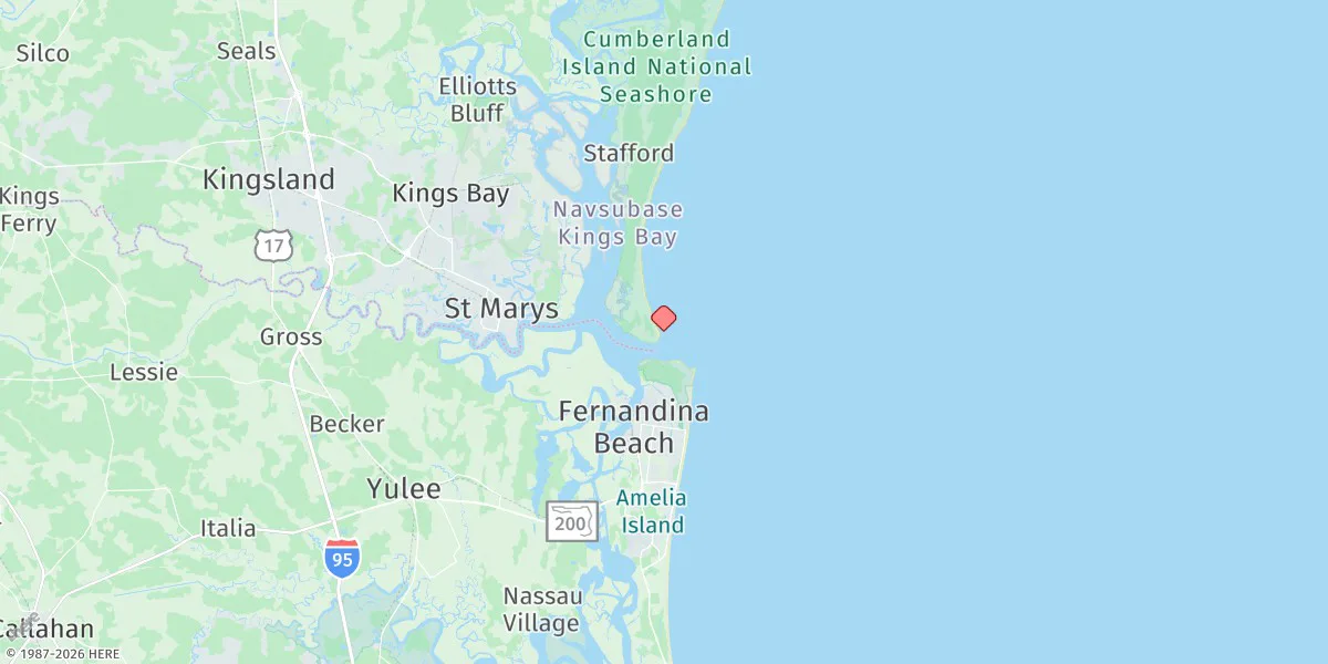 Map preview for St. Marys Entrance, North Jetty