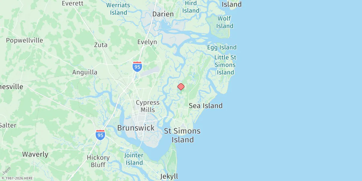 Map preview for Frederica River