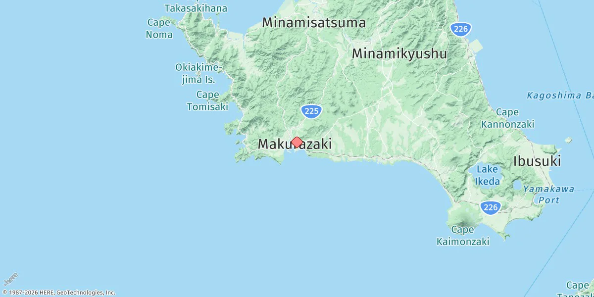 Map preview for Makurazaki