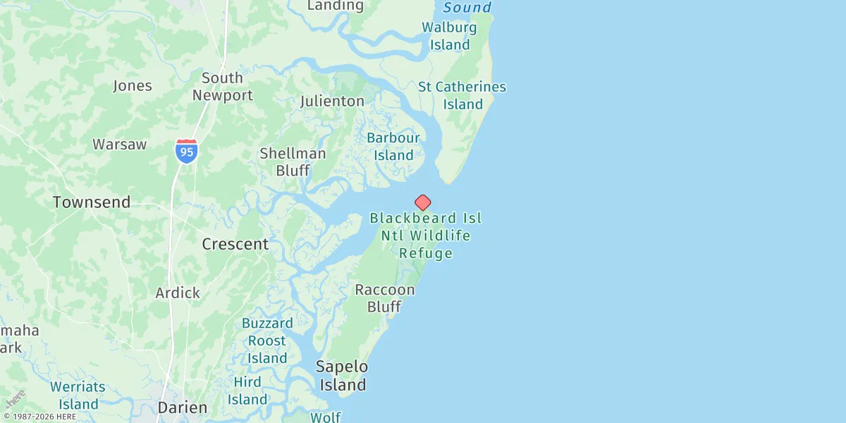 Map preview for Blackbeard Island