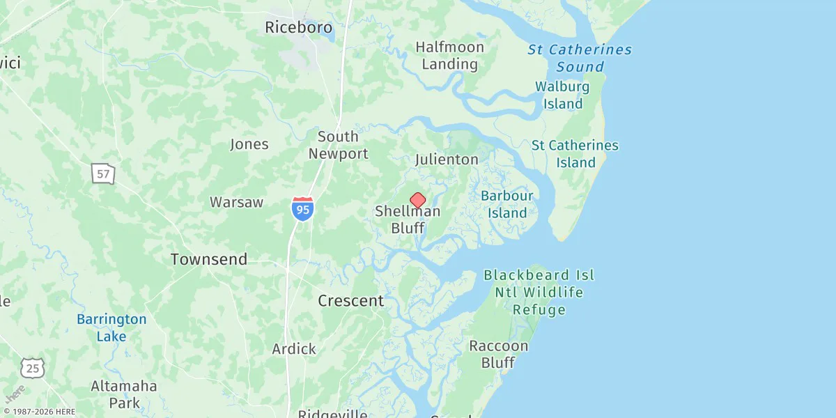 Map preview for Dallas Bluff, Julienton River